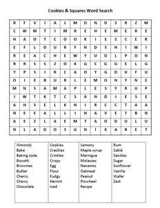 Baking fun from your couch - A Word Search Puzzle!